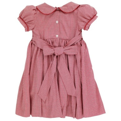 Vestido Smock Niña Navidad - Rojo