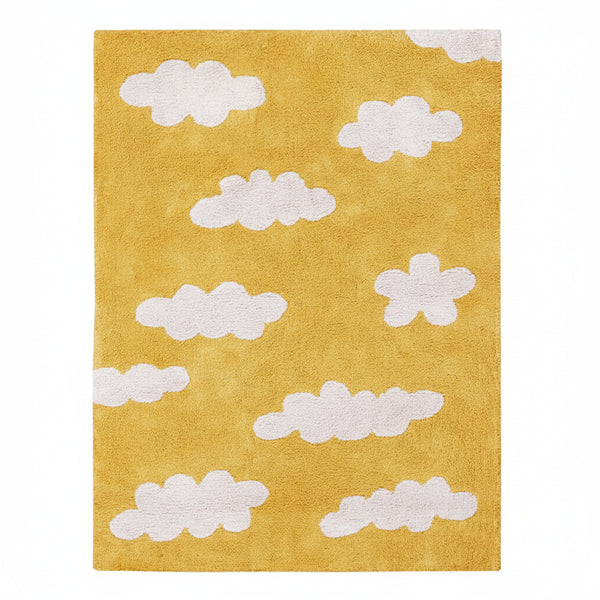 Alfombra Nubes Mostaza