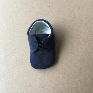 Zapato Cordón Serraje Marino