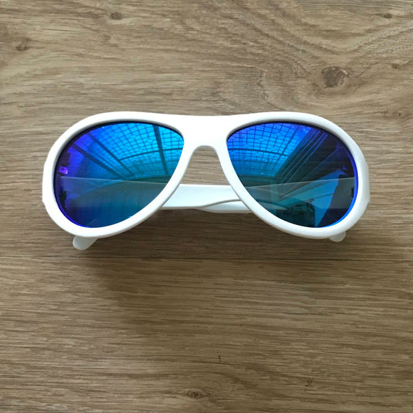 Lentes Aces Blanco Malvado/Azul