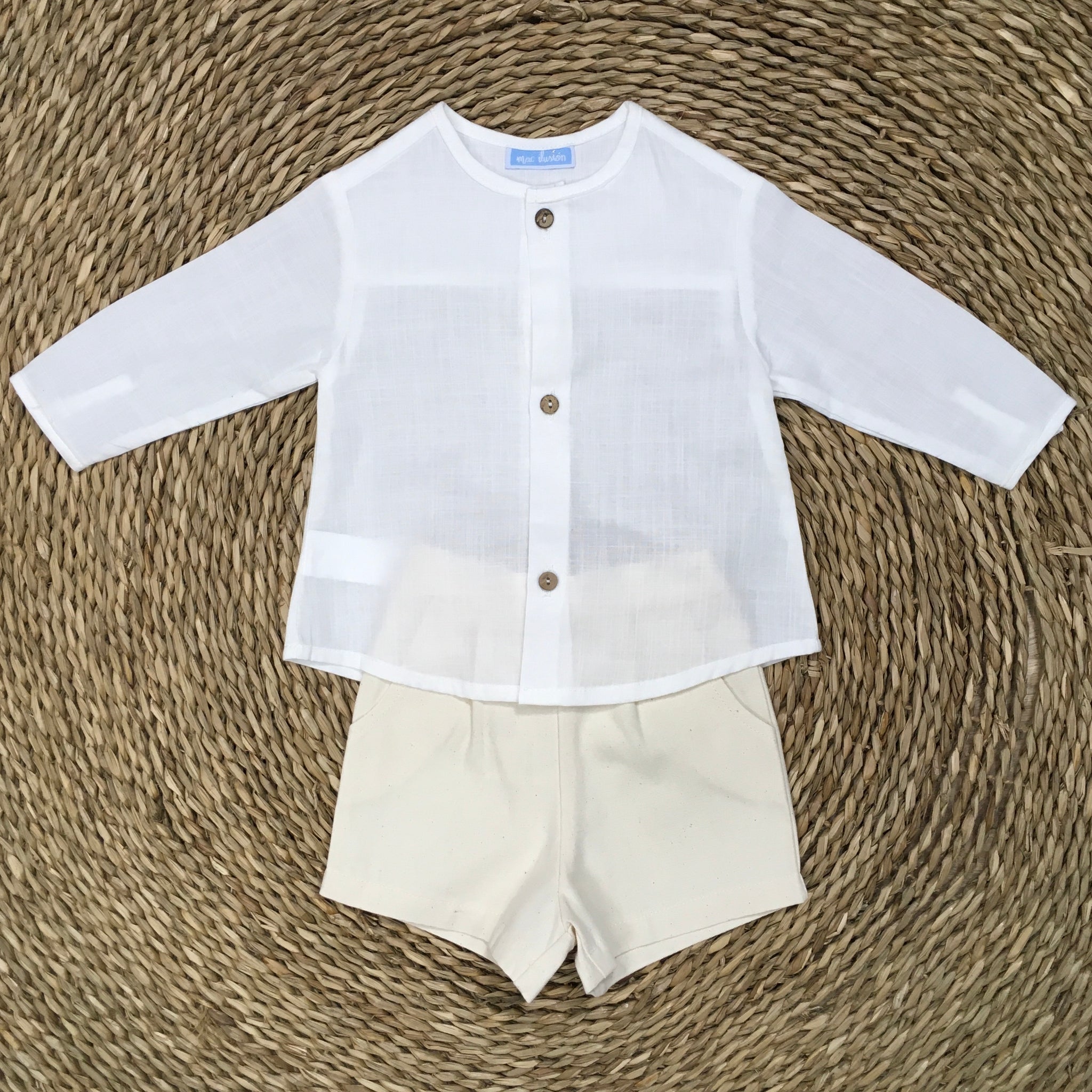 Conjunto Botones Madera - Crudo