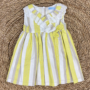 Vestido Cerdeña Crema Amarillo