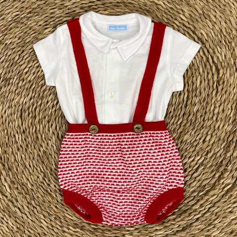 Conjunto Tirantes Rojo