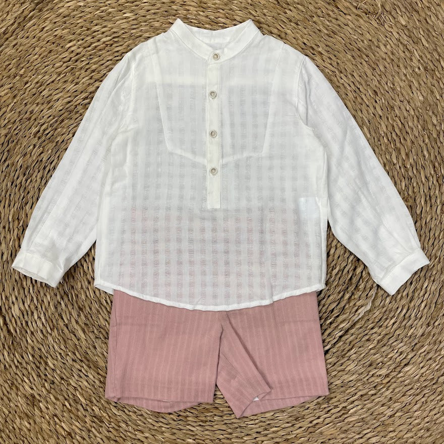 Conjunto Bermuda Rosa