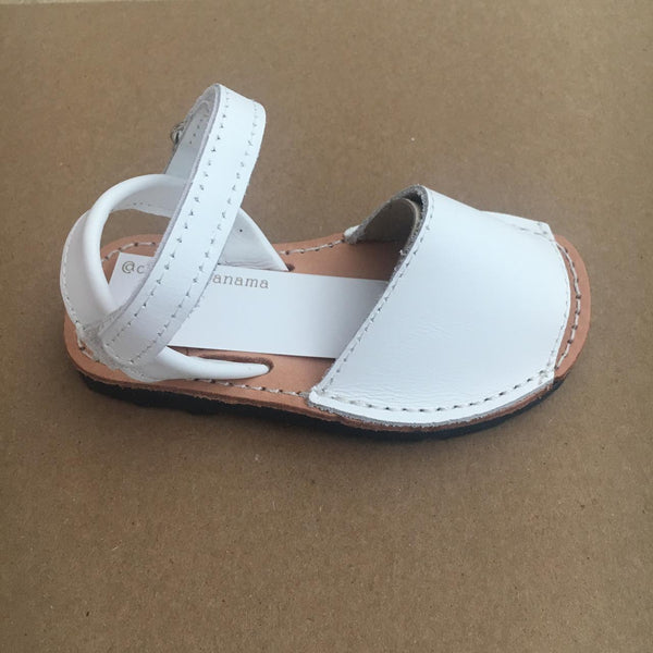 Menorquina Blanco Con Velcro