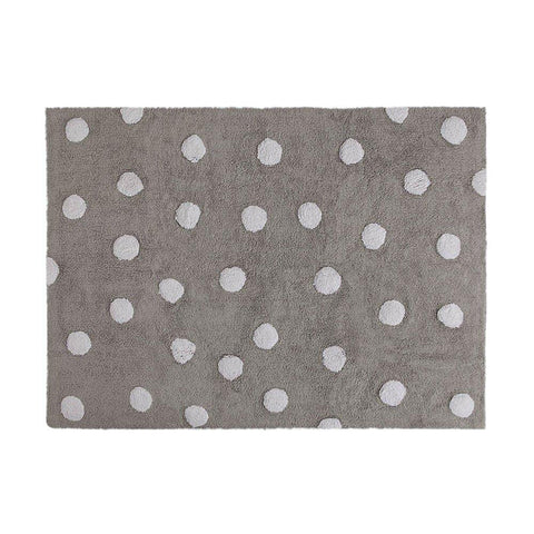 Alfombra Puntos Gris