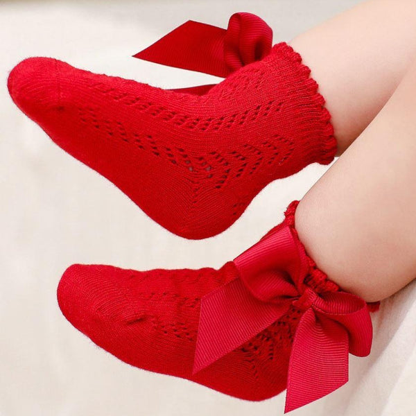 Calcetín Corto Lazo Rojo